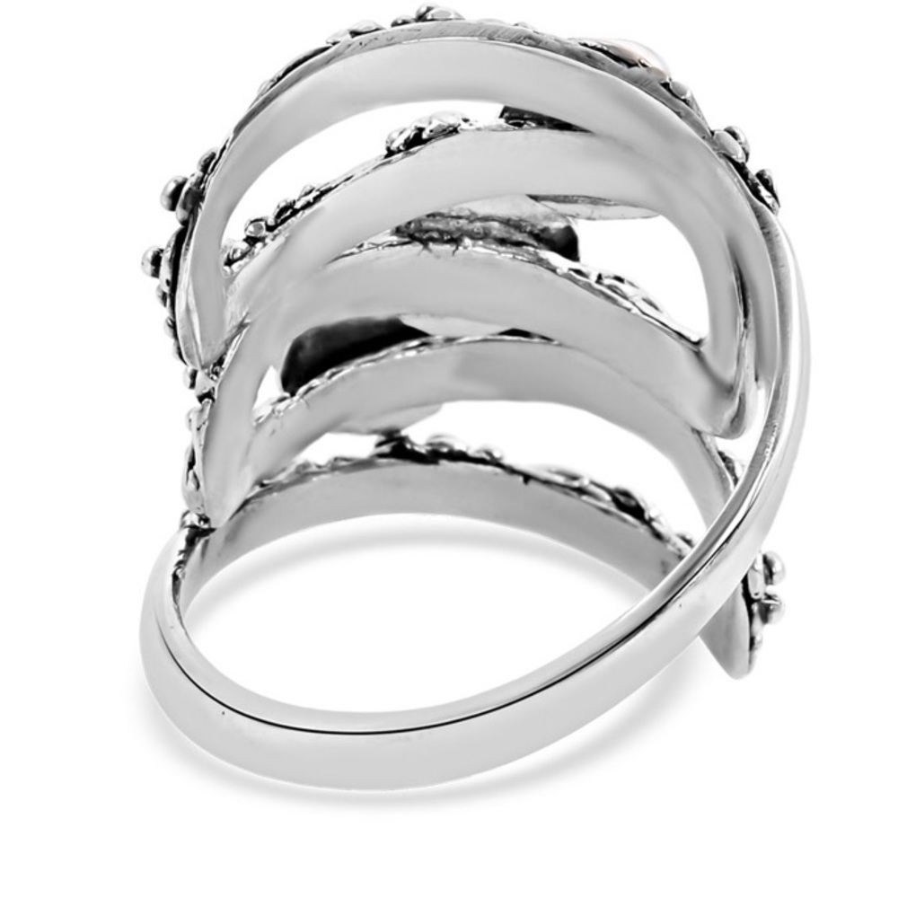 NWT Ethiopian Opal 3-Stone Ring in .925 Sterling Silver! Made in Bali! - Picture 4 of 13